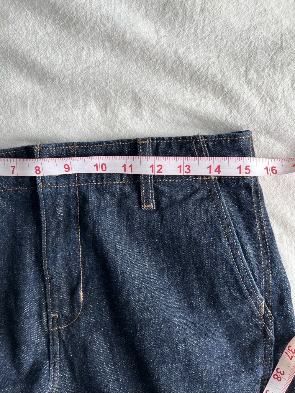 Old Navy High Rise Barrel Leg Denim Jeans Indigo Blue 4 Casual Chic Streetwear - Picture 5 of 14